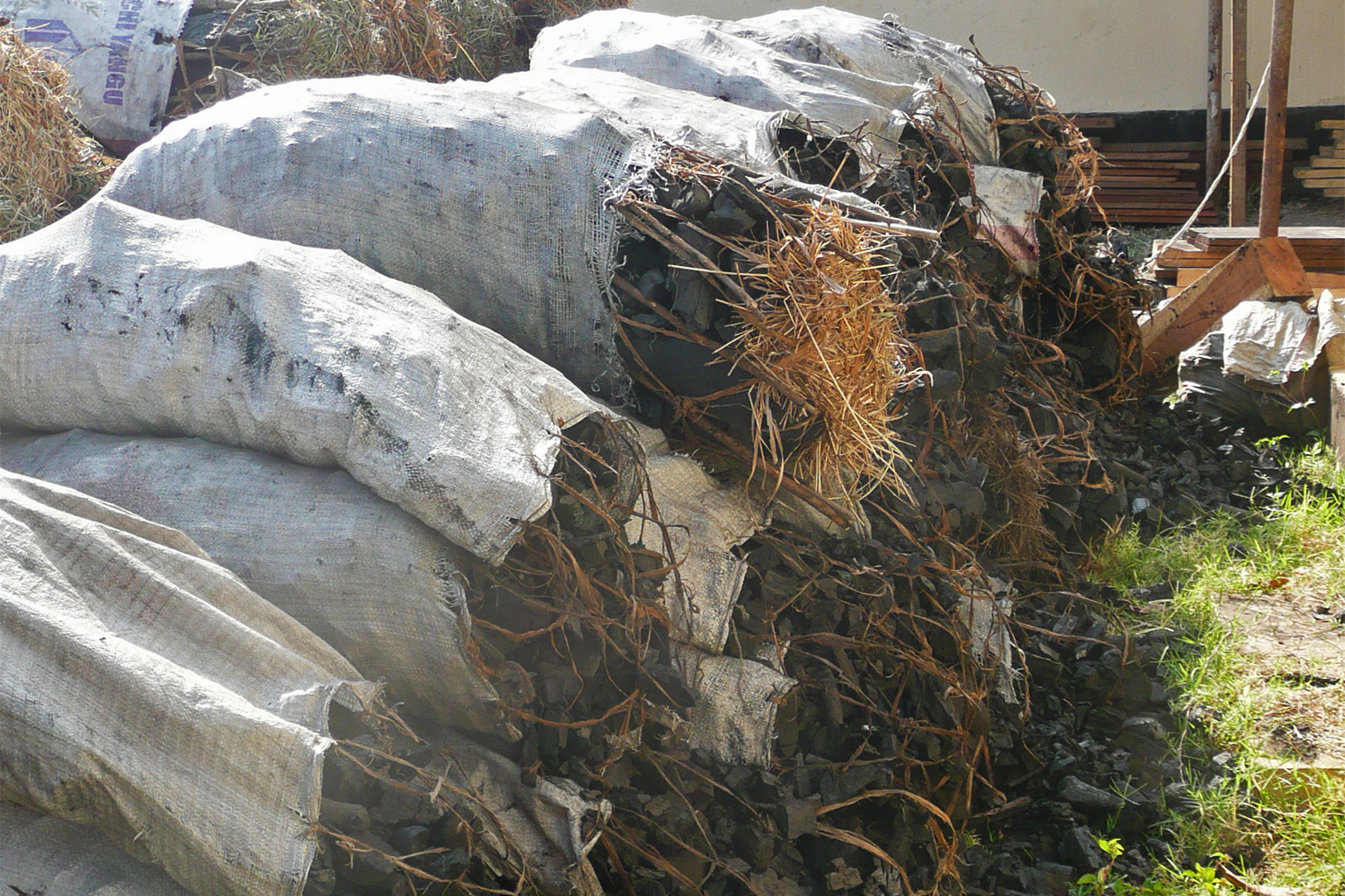 Charcoal produced in the Eastern Arc Mountains gets sold on to major cities.
