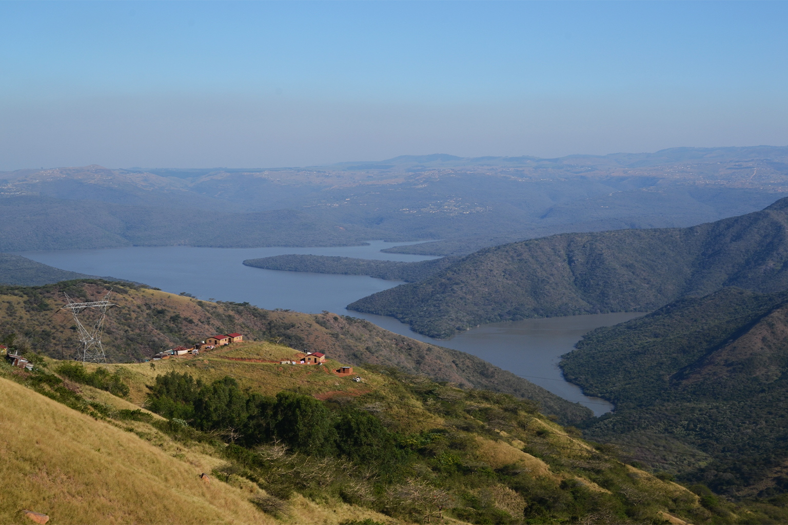 Goedertrouw Dam, the main water source in the region for villages and agriculture