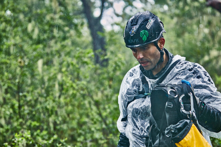 Bourhan Yassin in the field in Chile.