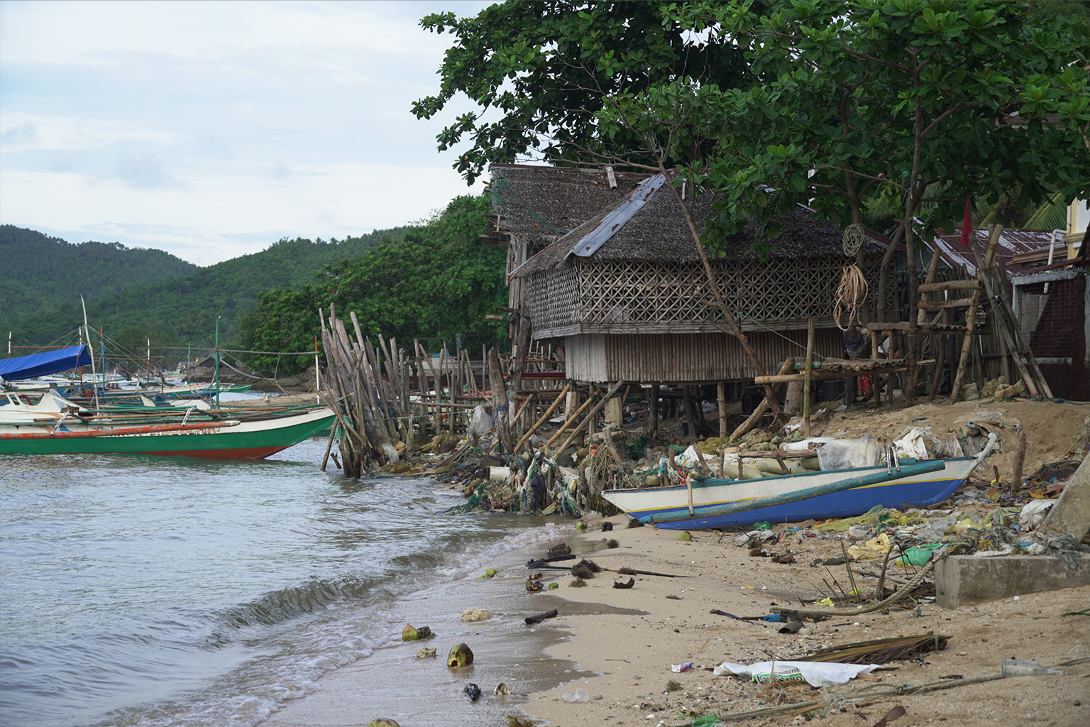 Houses and fishing boats were destroyed Super Typhoon Haiyan, locally known as Yolanda, made its fifth landfall nearly a decade ago in Concepcion.