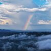 Rainbow over the Amazon rainforest