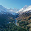 The Palmer mine site, which has been proposed near Glacier Creek, just below the Saksaia glacier.