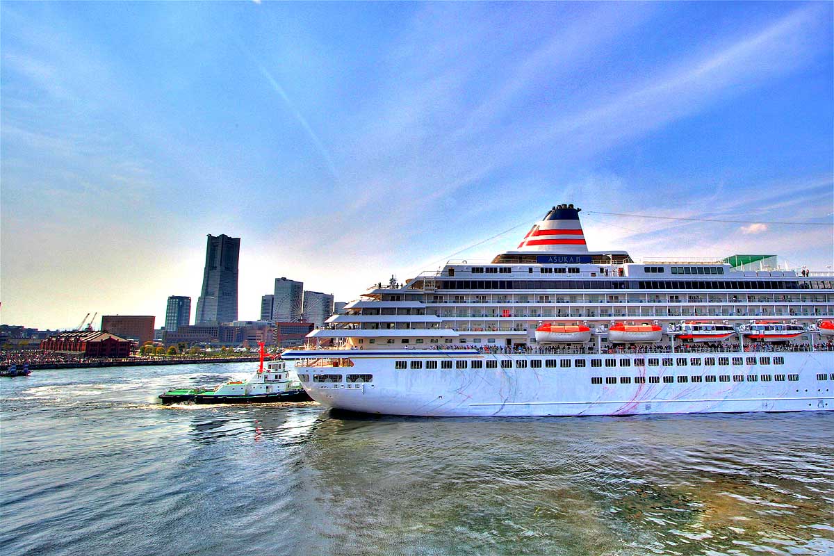 A cruise ship.