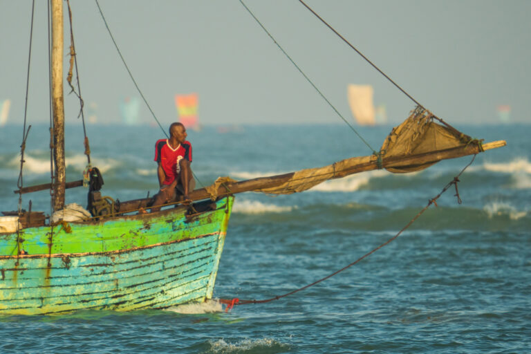A small-scale fisher from Madagascar.