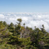 Clouds over mountains in Japan.