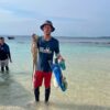 Fishermen catch octopus on Beriulou Island.