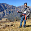Raju Acharya in the remote field in Accham district, western Nepal.